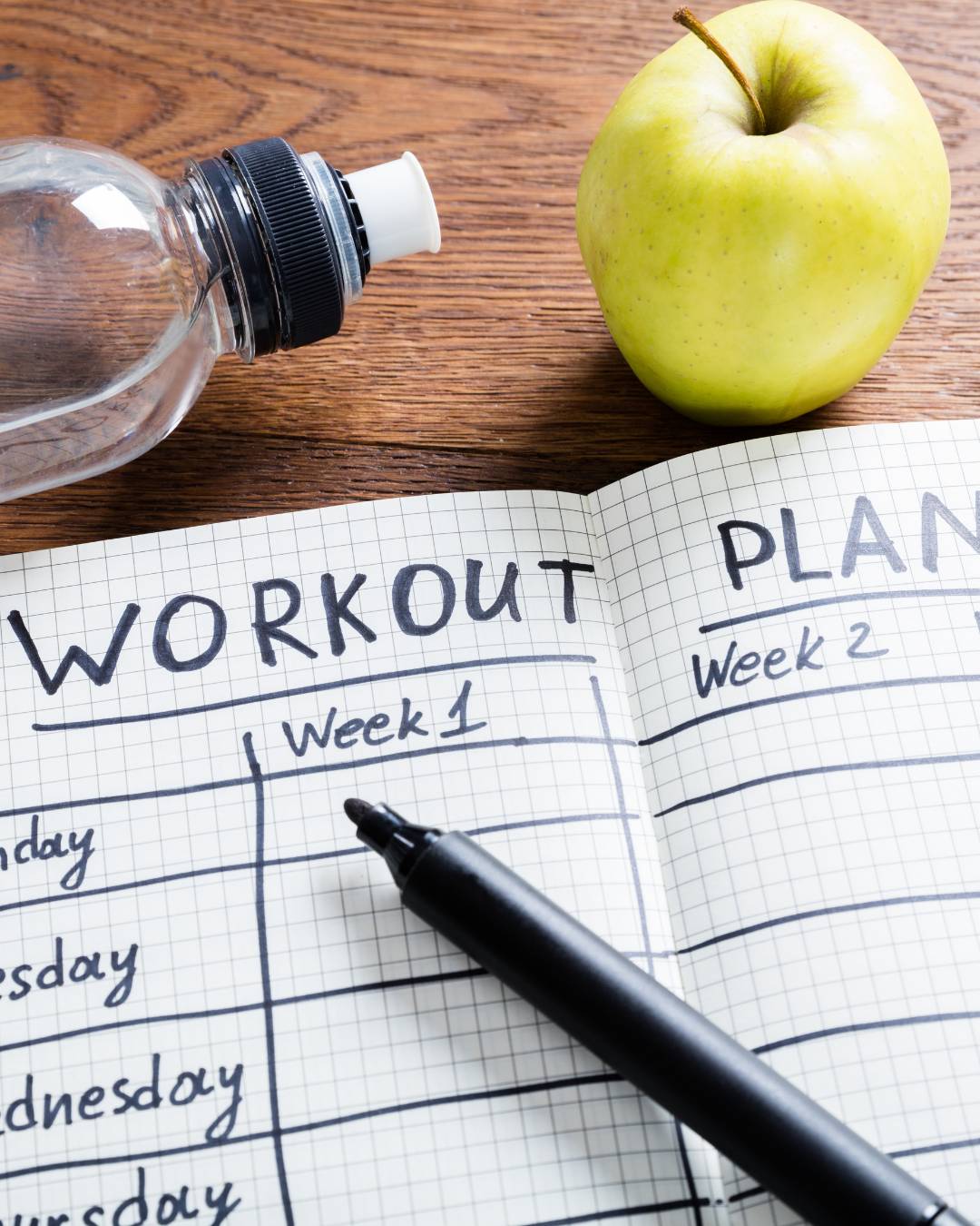 Snacks around workout plan notes